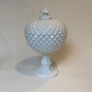 Westmoreland Milk Glass Compote Dish